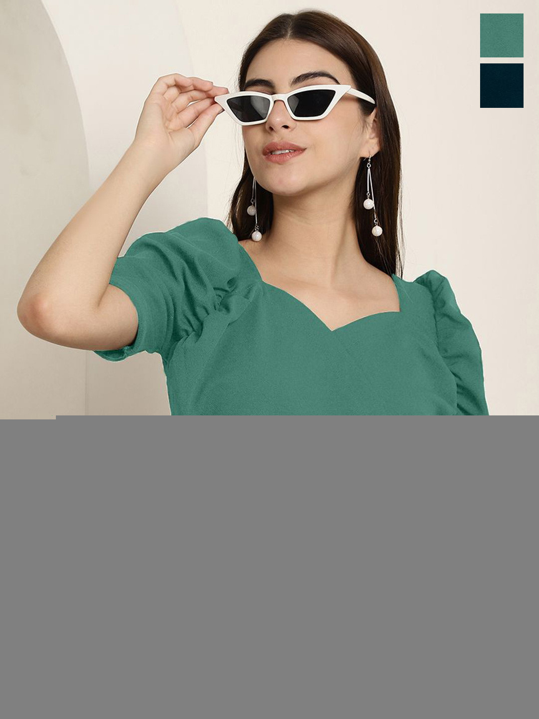 

Tromko Puff Sleeve Top, Multi