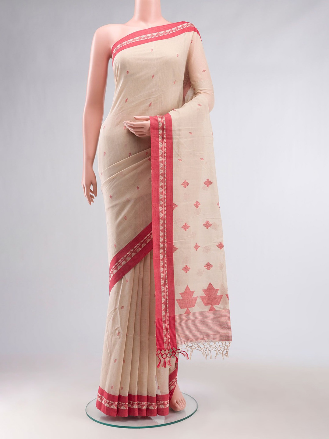 

Nalli Pure Cotton Saree, Beige
