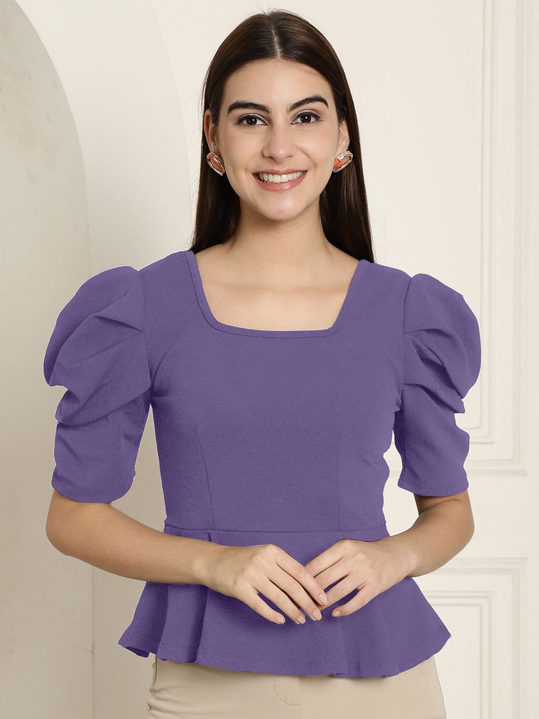 

Tromko Puff Sleeve Top, Multi