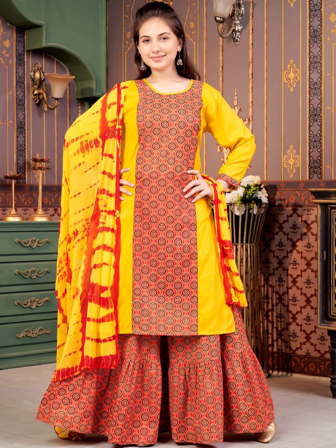 

BAESD Girls Kurta, Yellow
