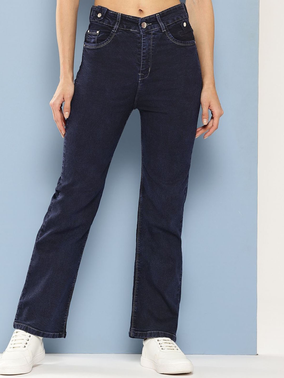 

BAESD Girls Comfort Relaxed Fit Mid-Rise Stretchable Jeans, Blue