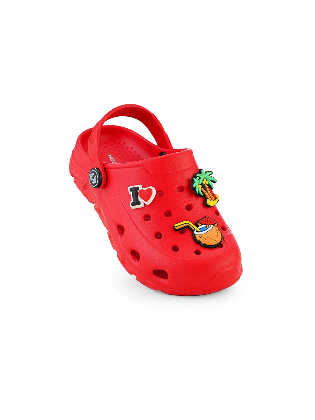

Hoppa Unisex Kids Clogs, Red