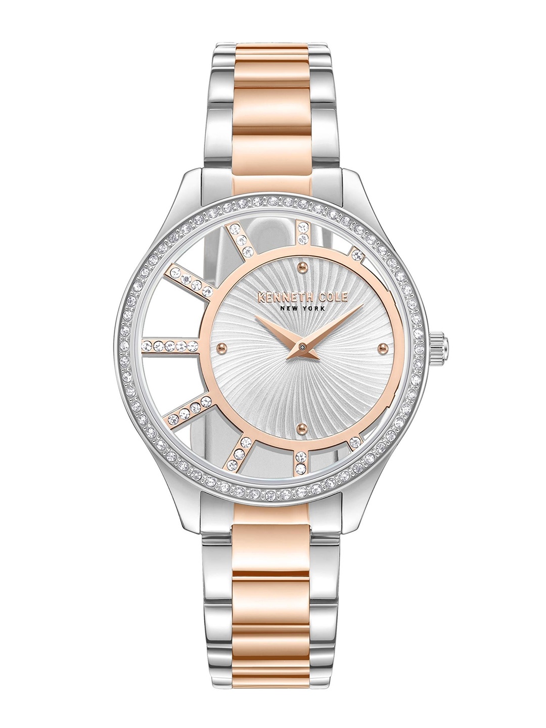 

Kenneth Cole Women Dial & Stainless Steel Bracelet Style Straps Analogue Watch KCWLG0061604LD, Silver