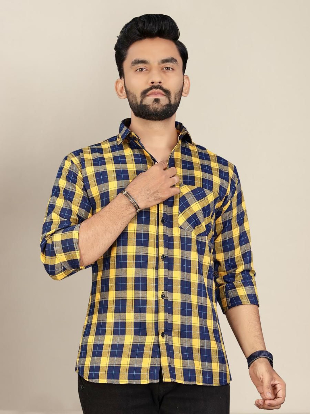 

Metronaut Men Classic Buffalo Checks Opaque Checked Casual Shirt, Multi