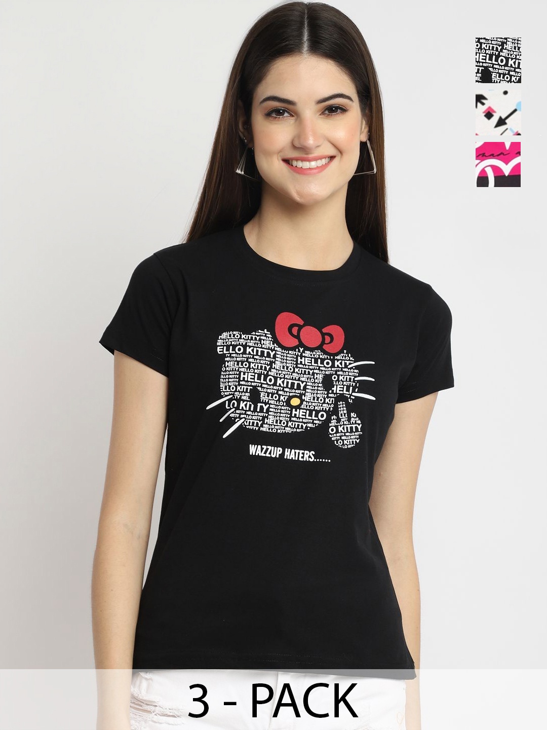 

Tromko Women Typography Printed T-shirt, Multi