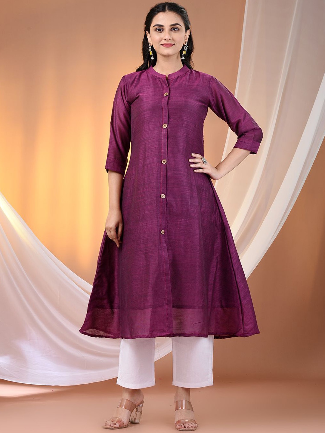 

Charukriti Women Kurta, Purple