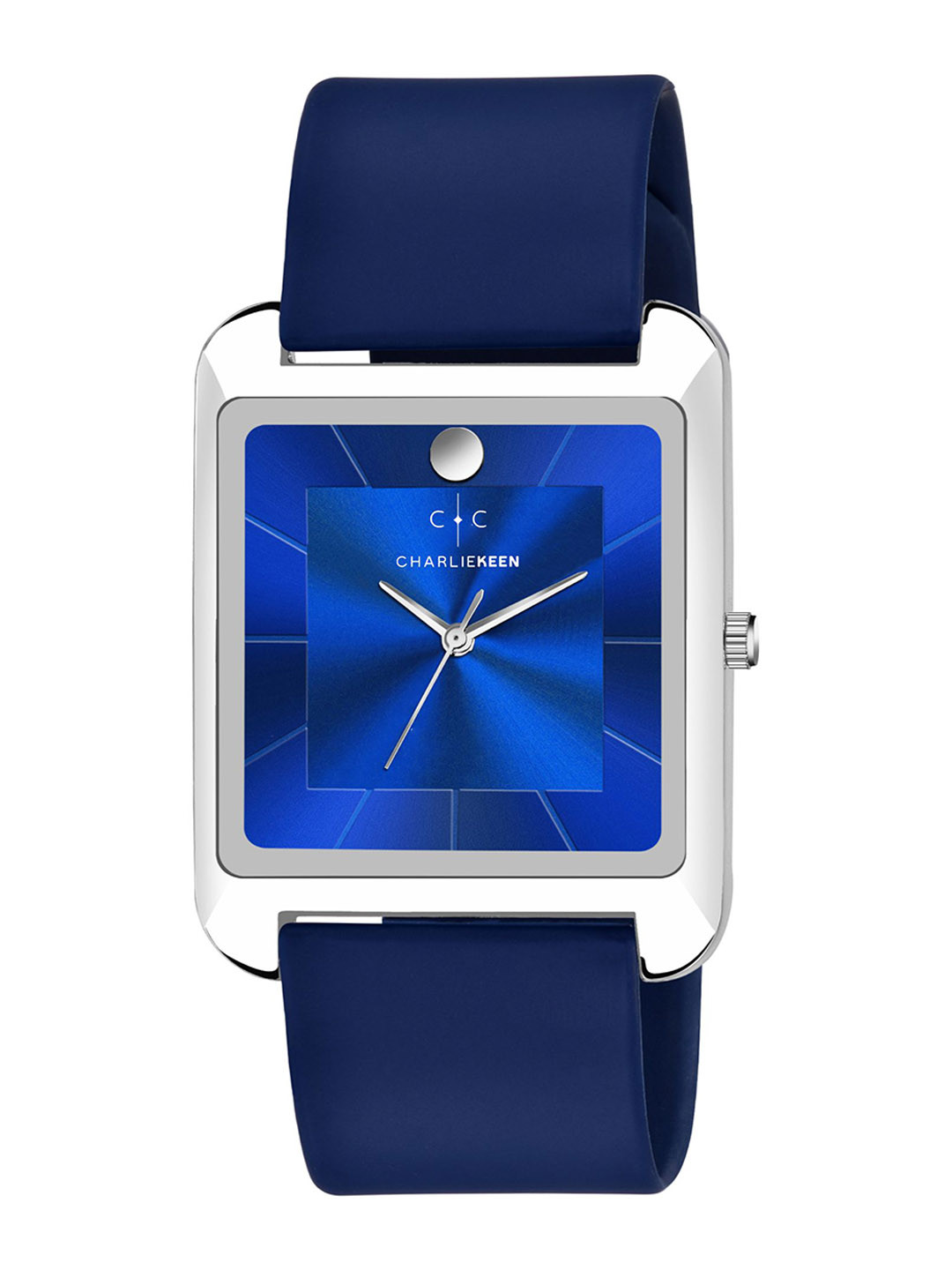 

CHARLIEKEEN Men Brass Dial & Straps Analogue Watch CC-GSQ008-BLU-BLU, Blue