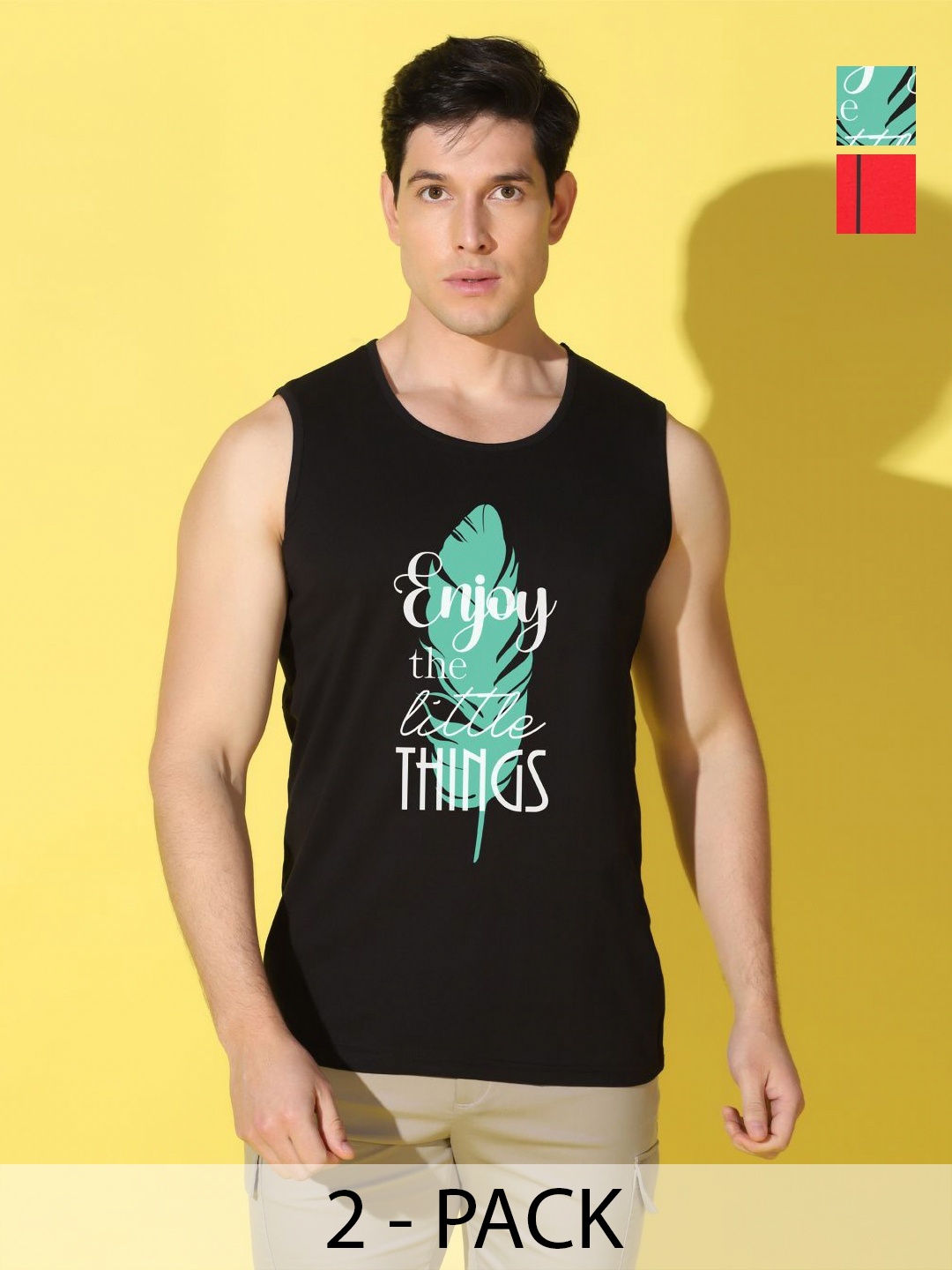 

WOOSTRO Men Typography 2 Printed Applique Slim Fit T-shirt, Black