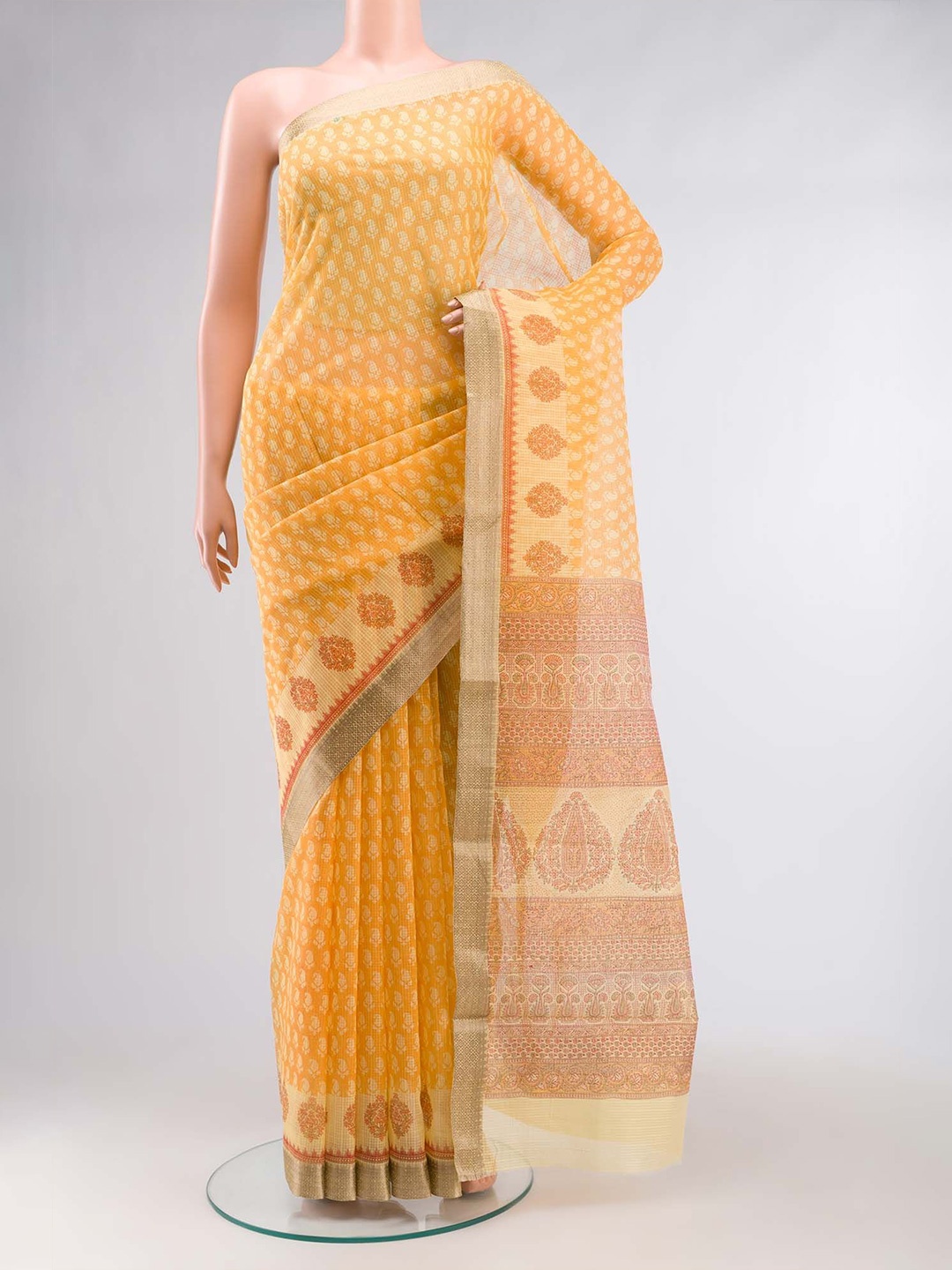 

Nalli Floral Saree, Yellow