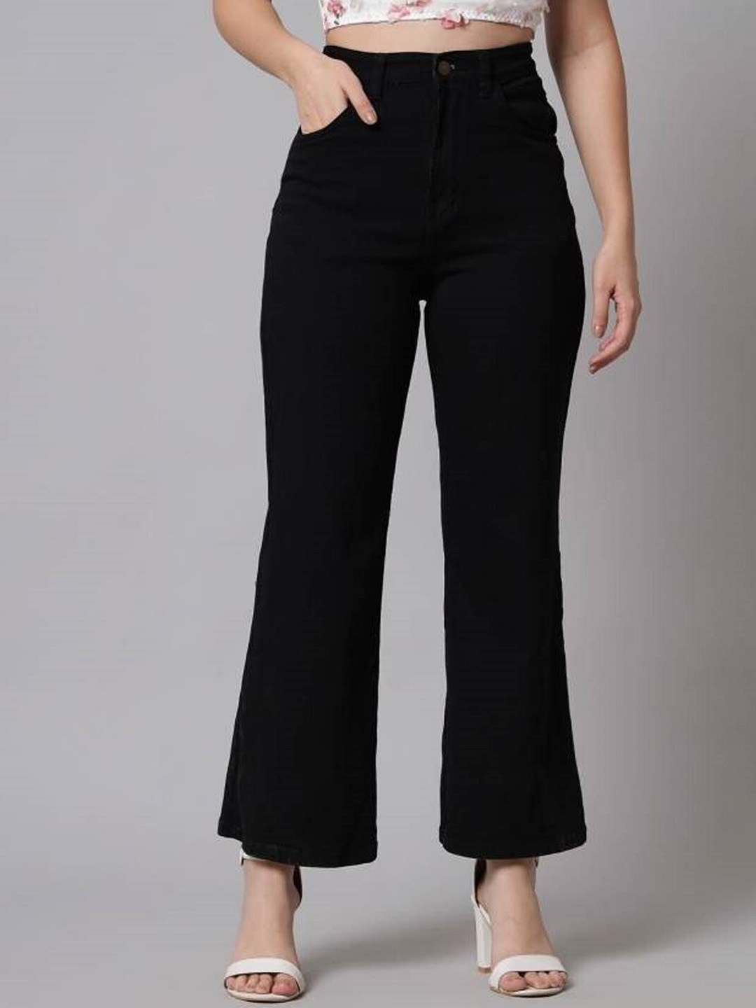 

ZARISTAA Women Straight Fit Jeans, Black