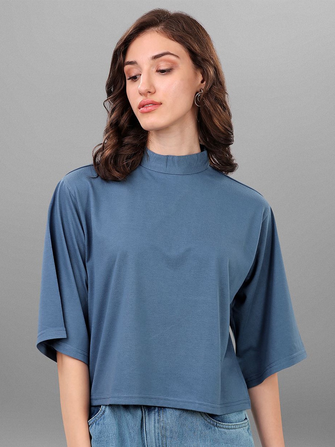 

SXV STYLE Women Boxy Top, Grey