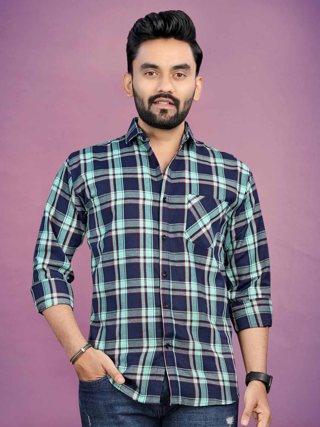 

Metronaut Men Classic Tartan Checks Opaque Checked Casual Shirt, Multi