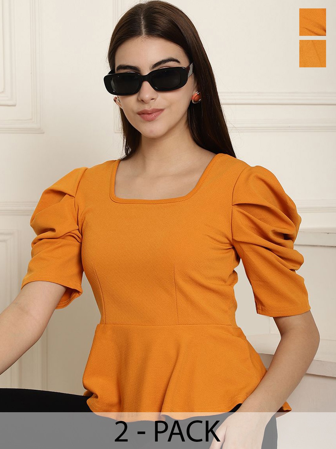 

Tromko Puff Sleeve Top, Multi