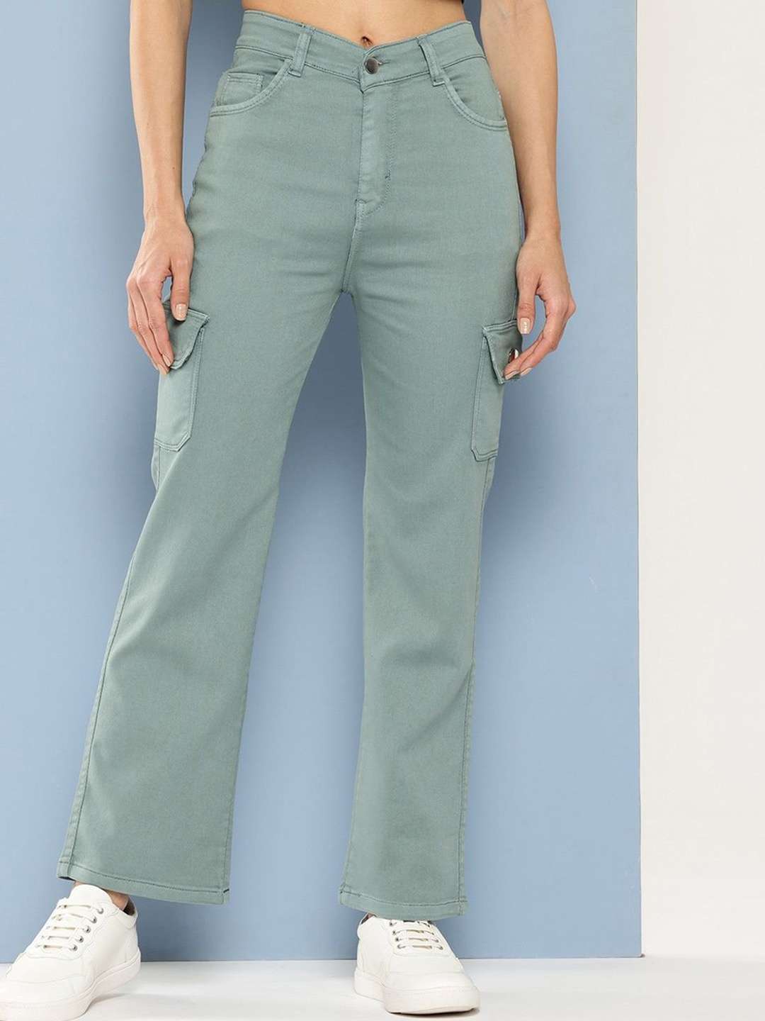 

BAESD Girls Comfort Relaxed Fit Mid-Rise Jeans, Green