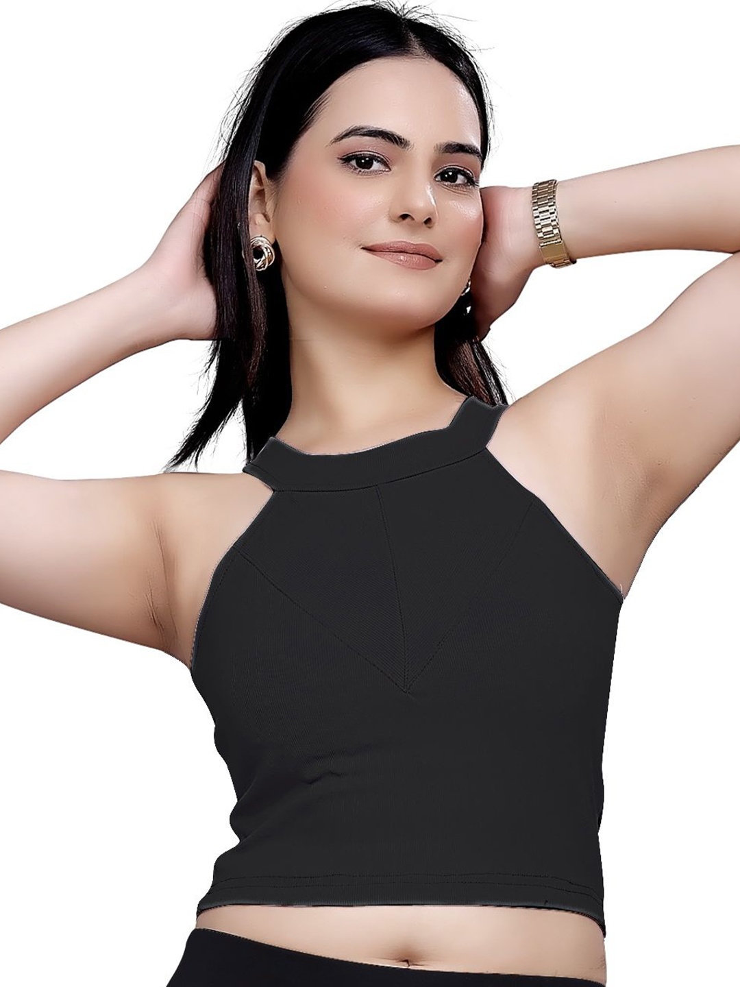 

DressBerry Crop Top, Black