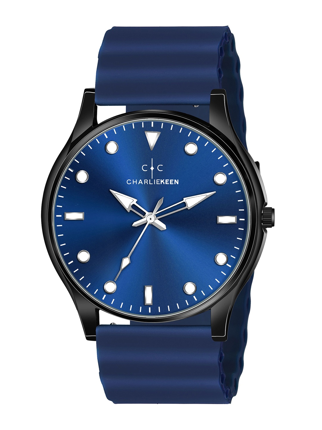 

CHARLIEKEEN Men Brass Dial & Straps Analogue Watch CC-GR015-BLU-BLU, Blue
