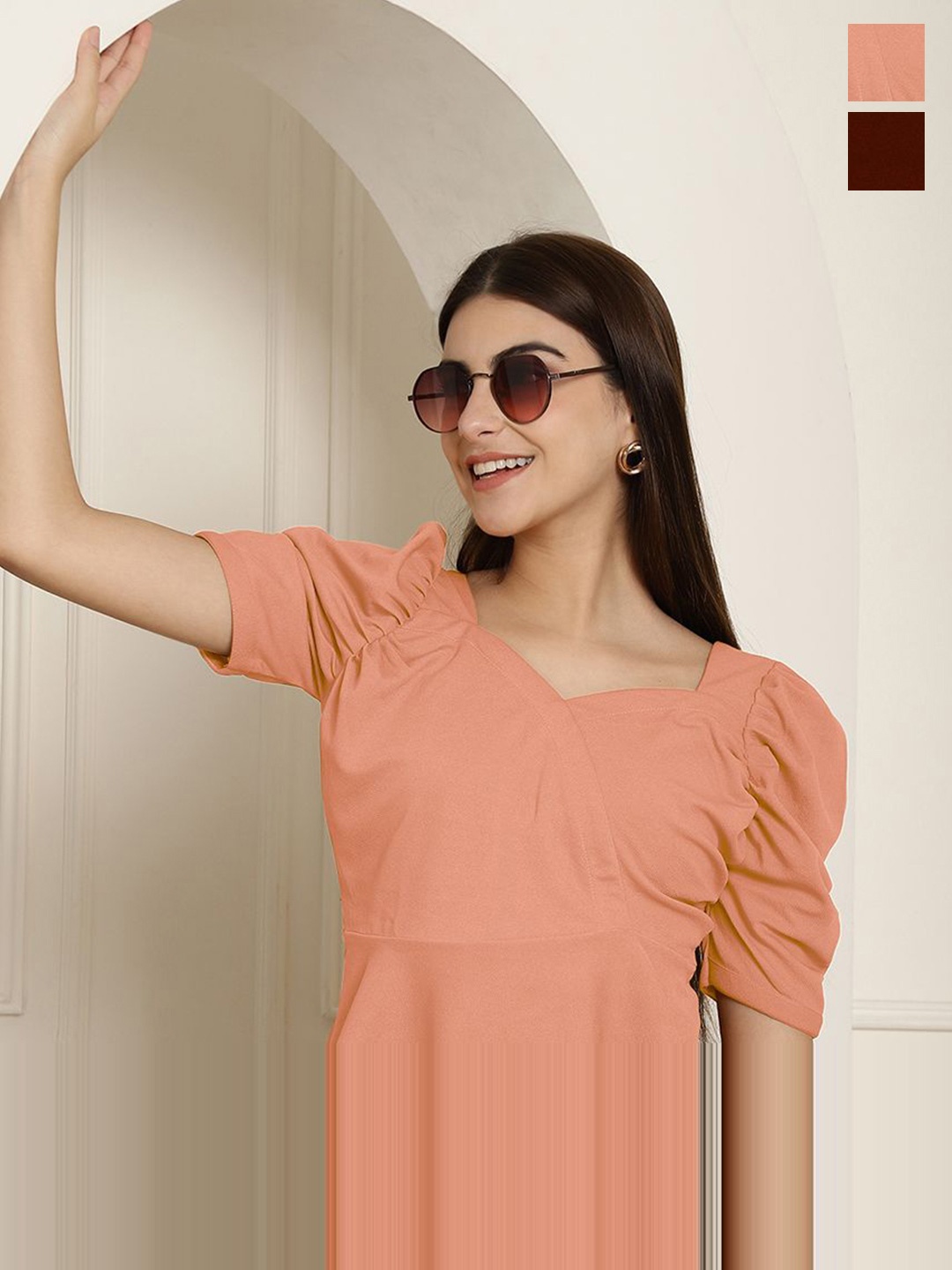 

Tromko Puff Sleeve Top, Multi