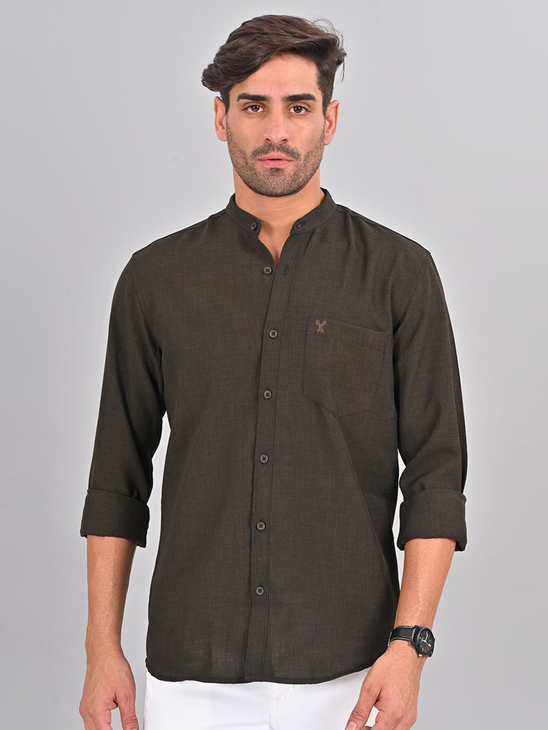 

STYLOFY Men Comfort Opaque Casual Shirt, Black