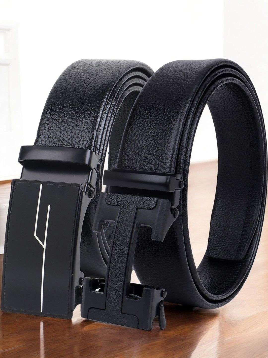 

The Roadster Lifestyle Co. Set Of 2 Textured Formal Belts, Black