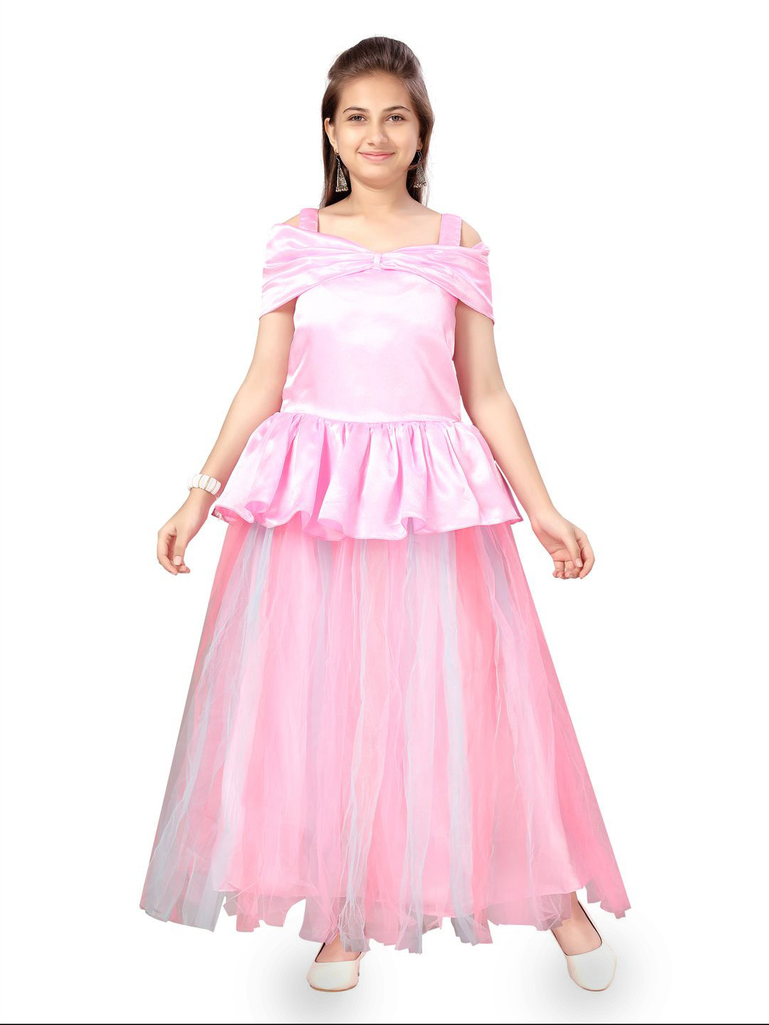 

Miss & Chief Fit & Flare Maxi Dress, Pink