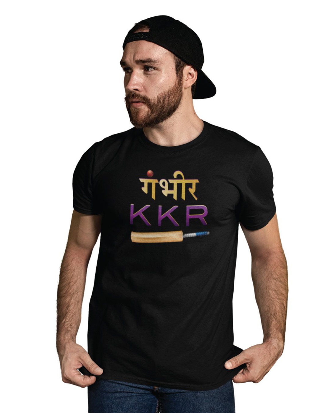 

Tantra Men Typography Printed Pockets T-shirt, Black