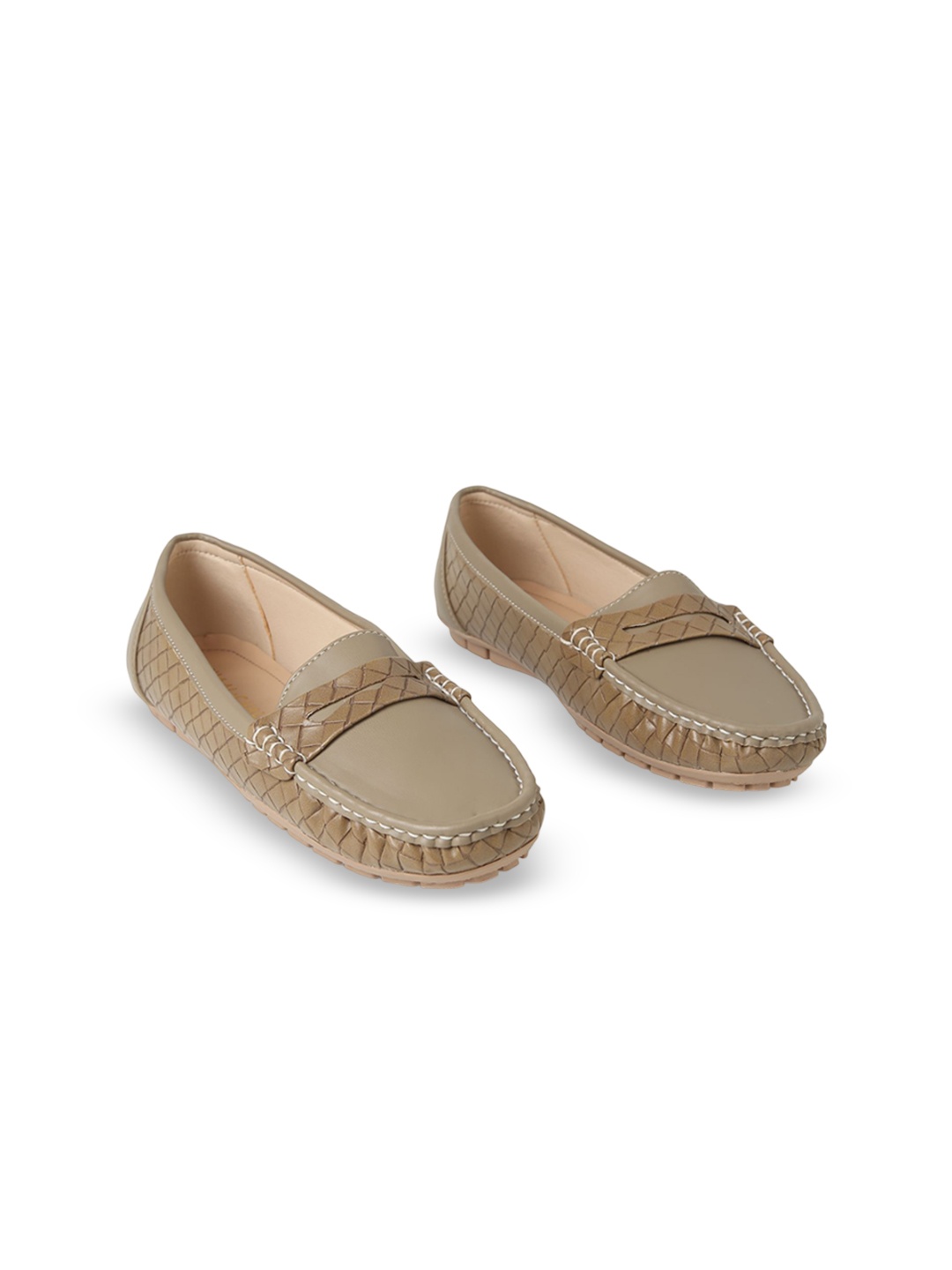 

CHAAL CHALAN Women Slip On Loafers, Beige