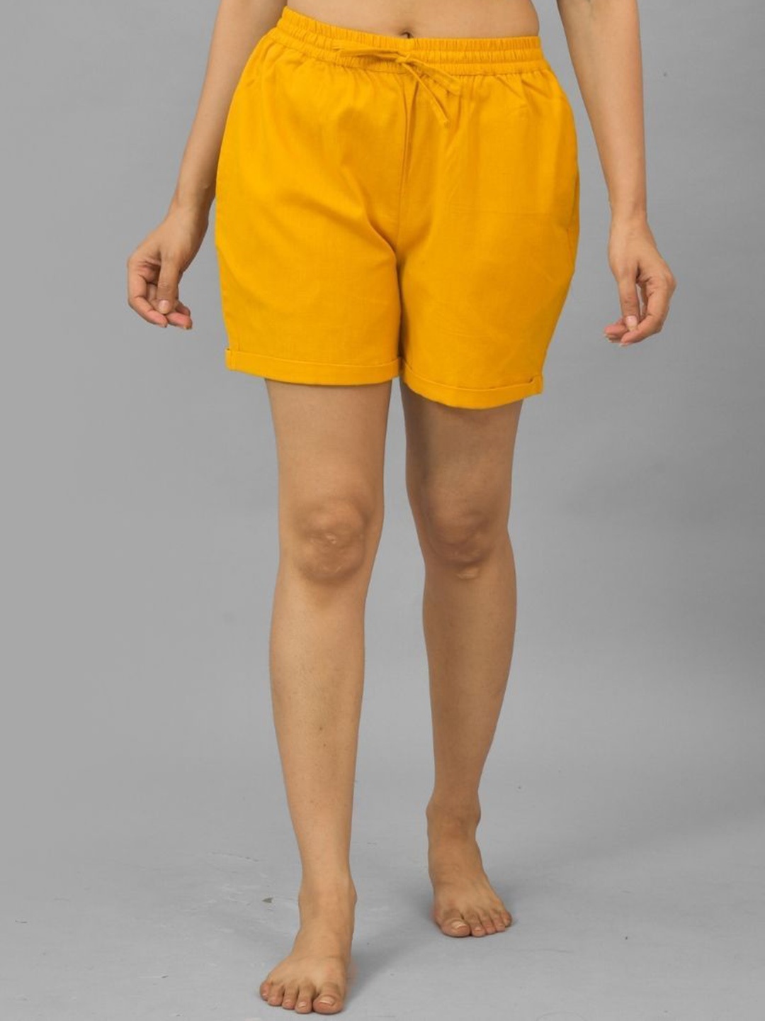 

ATARAH Women Shorts, Yellow