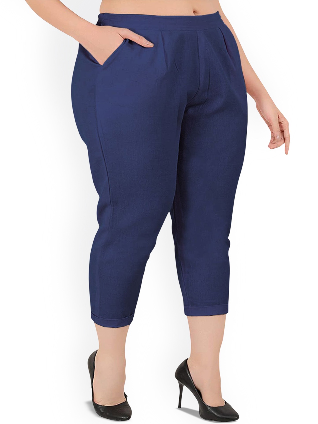 

ATARAH Women Trousers, Navy blue