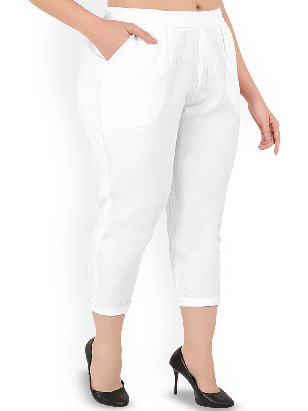 

ATARAH Women Chinos Trousers, White
