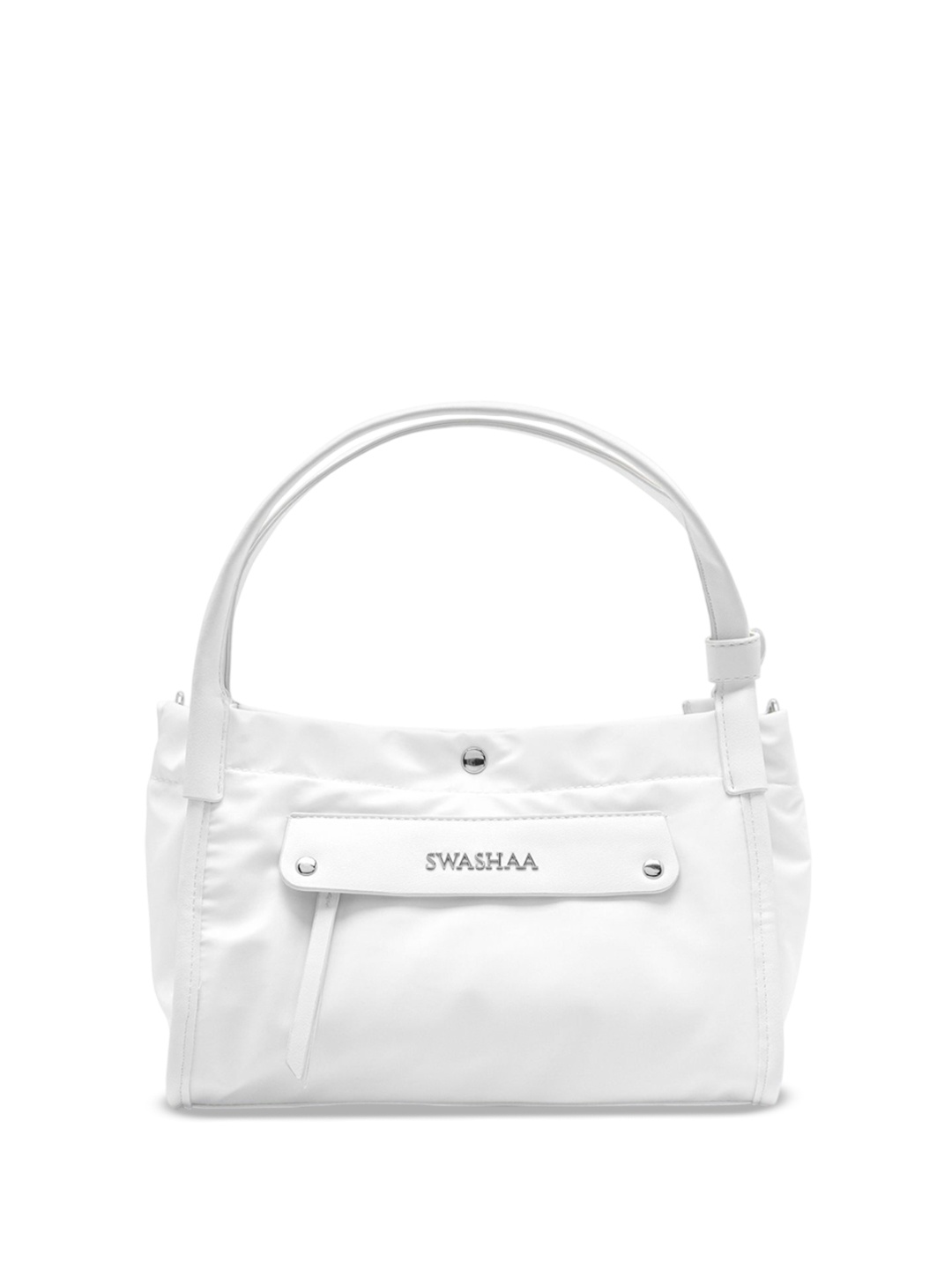 

SWASHAA Structured Handheld Bag, White