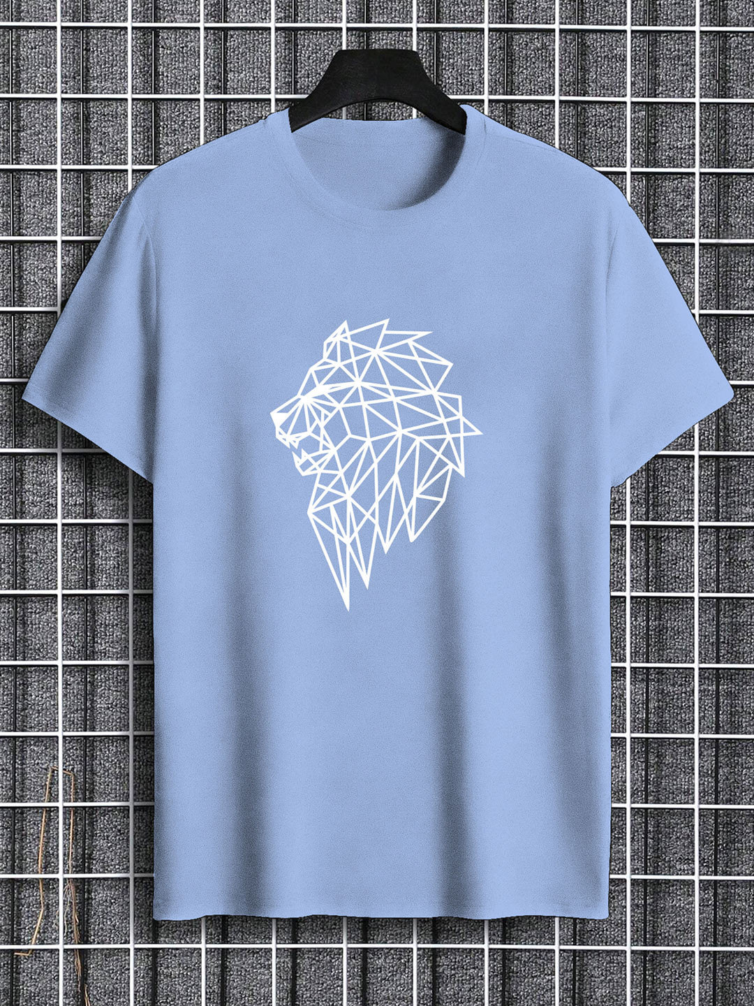 

TOGS & TERRE Men Graphic Printed Round Neck Cotton T-shirt, Blue