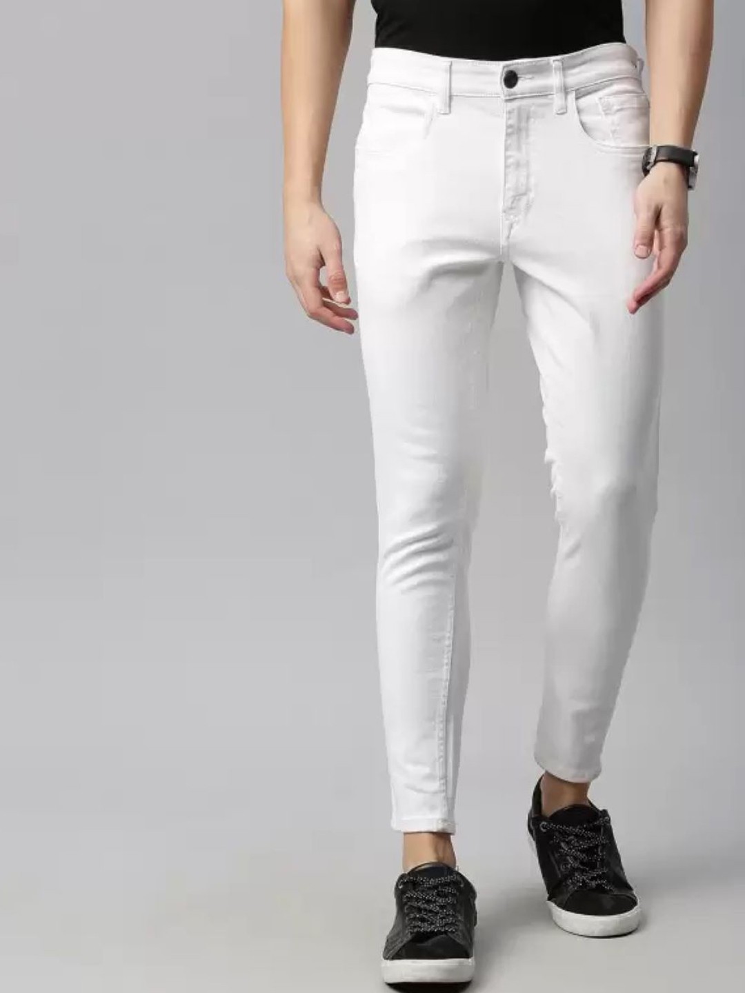 

LINARIA Men Classic Skinny Fit Jeans, White
