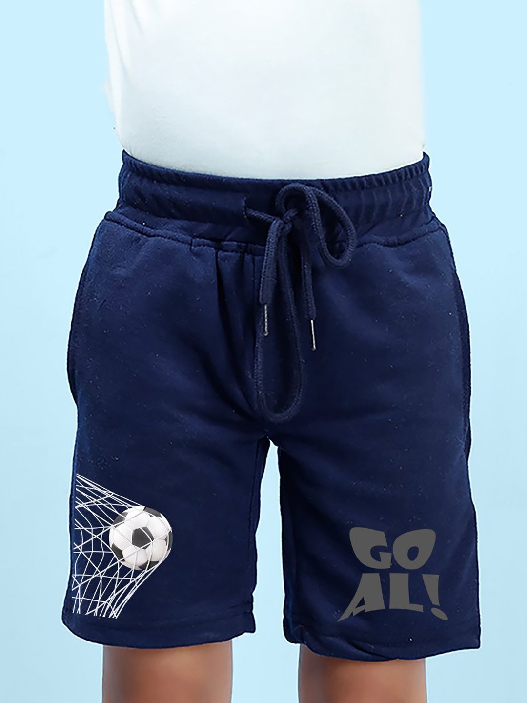 

NUSYL Boys Printed Cotton Shorts, Blue