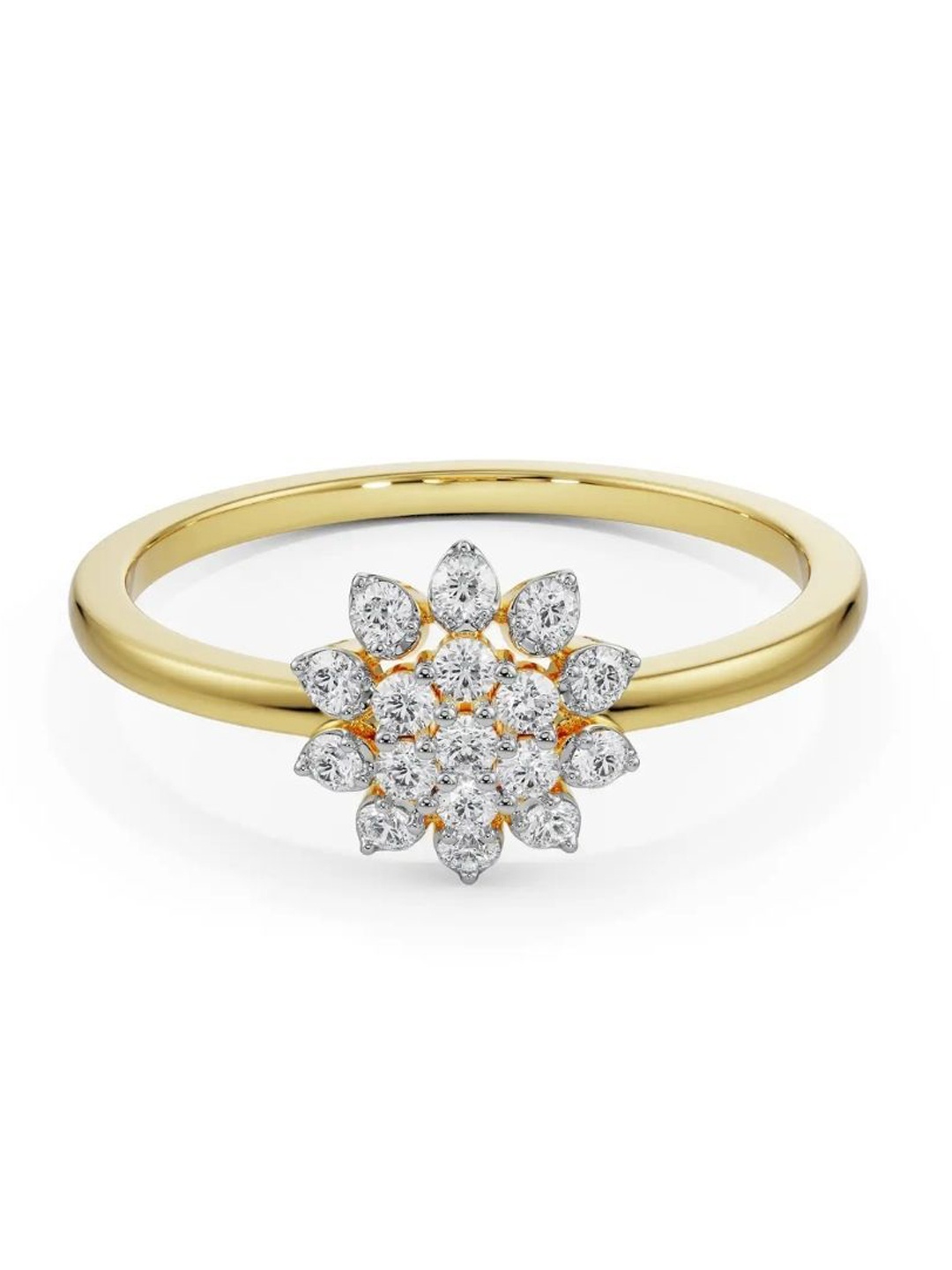 

EmoriFloral Women's Blooming Diamond Ring, Yellow