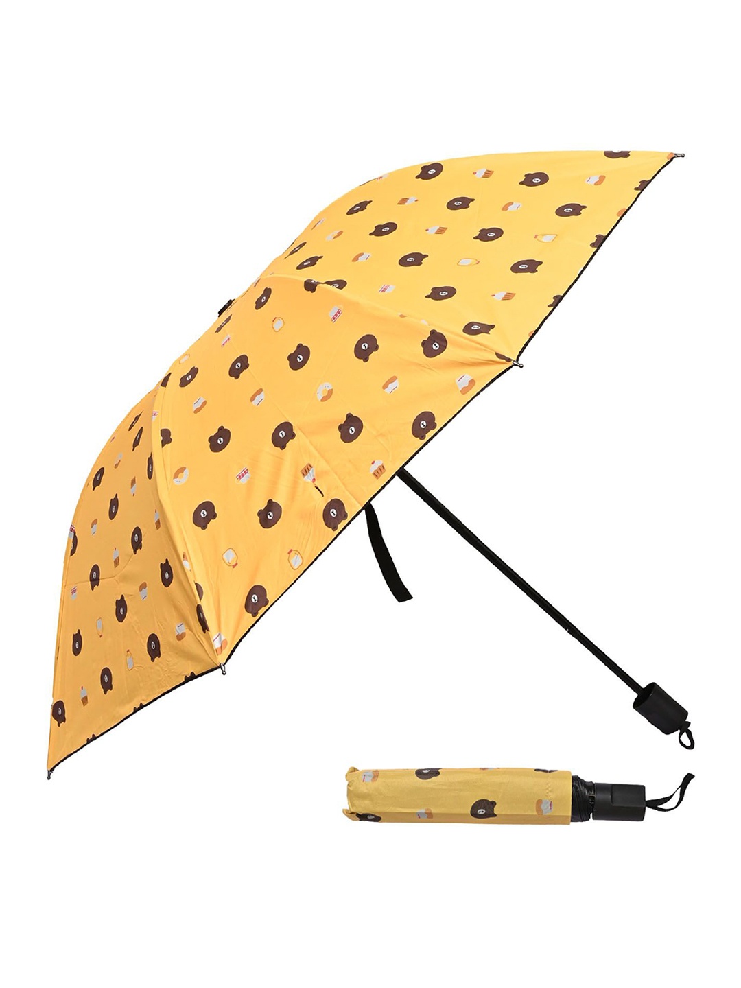 

LOOM LEGACY Manual 3 Fold Ethnic Motifs Umbrellas, Yellow