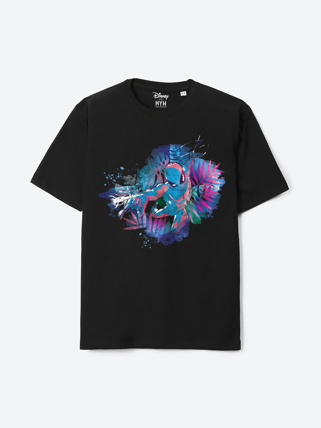 

Wear Your Mind Boys Printed Pure Cotton T-shirt, Black