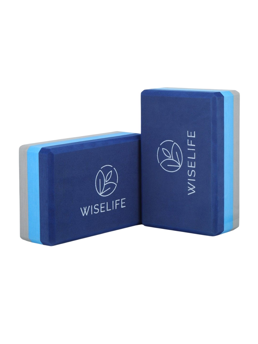 

WiseLife Yoga Blocks Premium TPE for Optimum Balance Support & Cushion, Blue