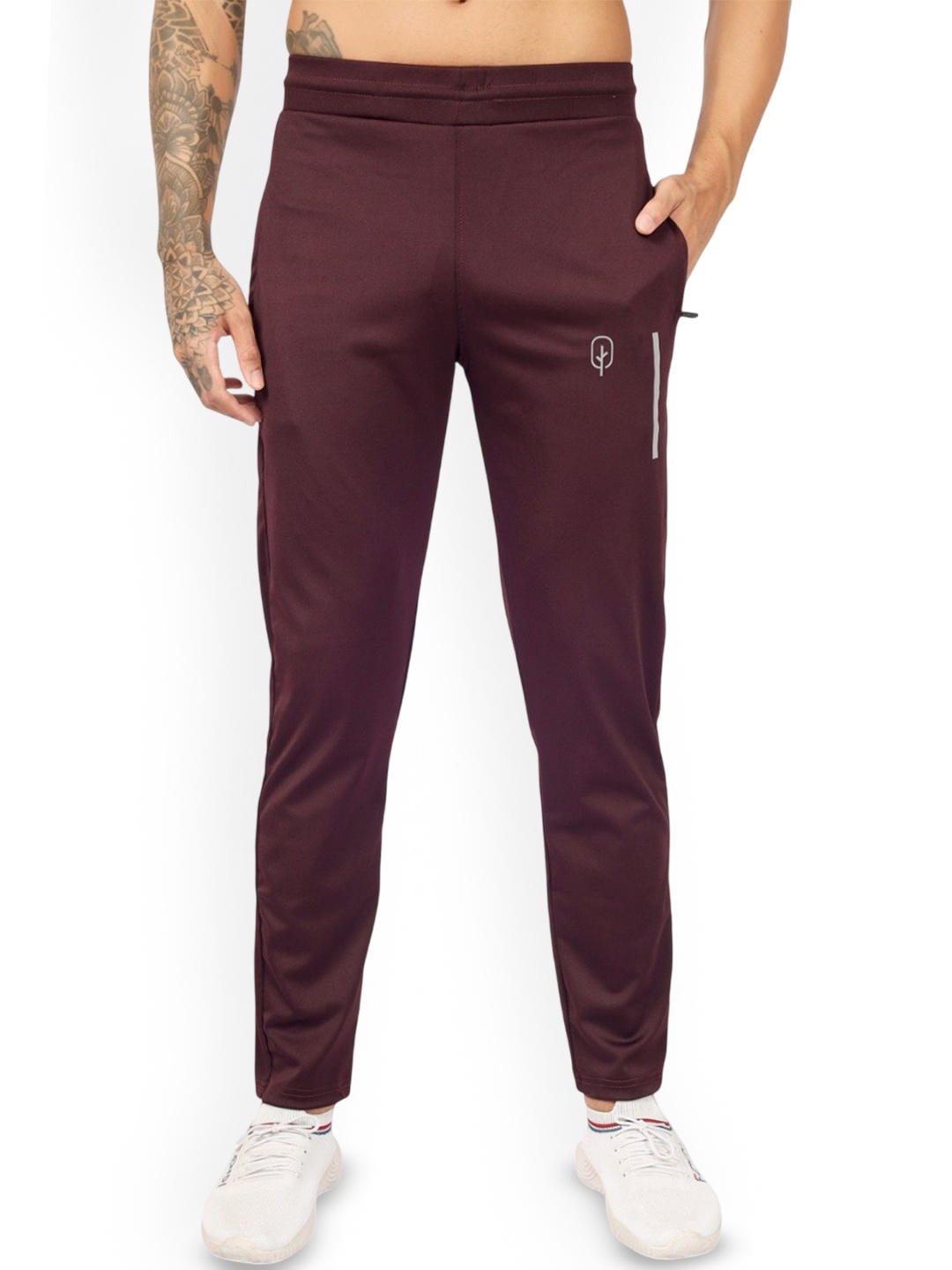 

BLUEFICUS Men Slim-fit Track Pants, Maroon