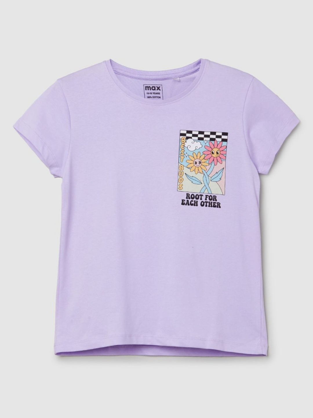 

max Girls Pockets T-shirt, Purple