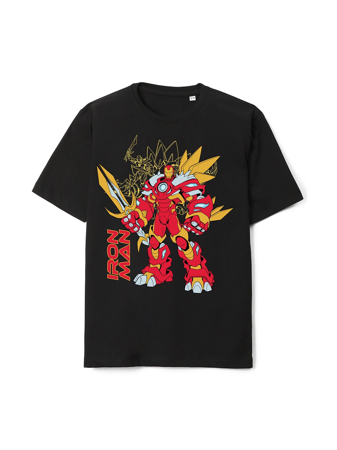 

Wear Your Mind Boys Avengers Printed Pure Cotton T-shirt, Black