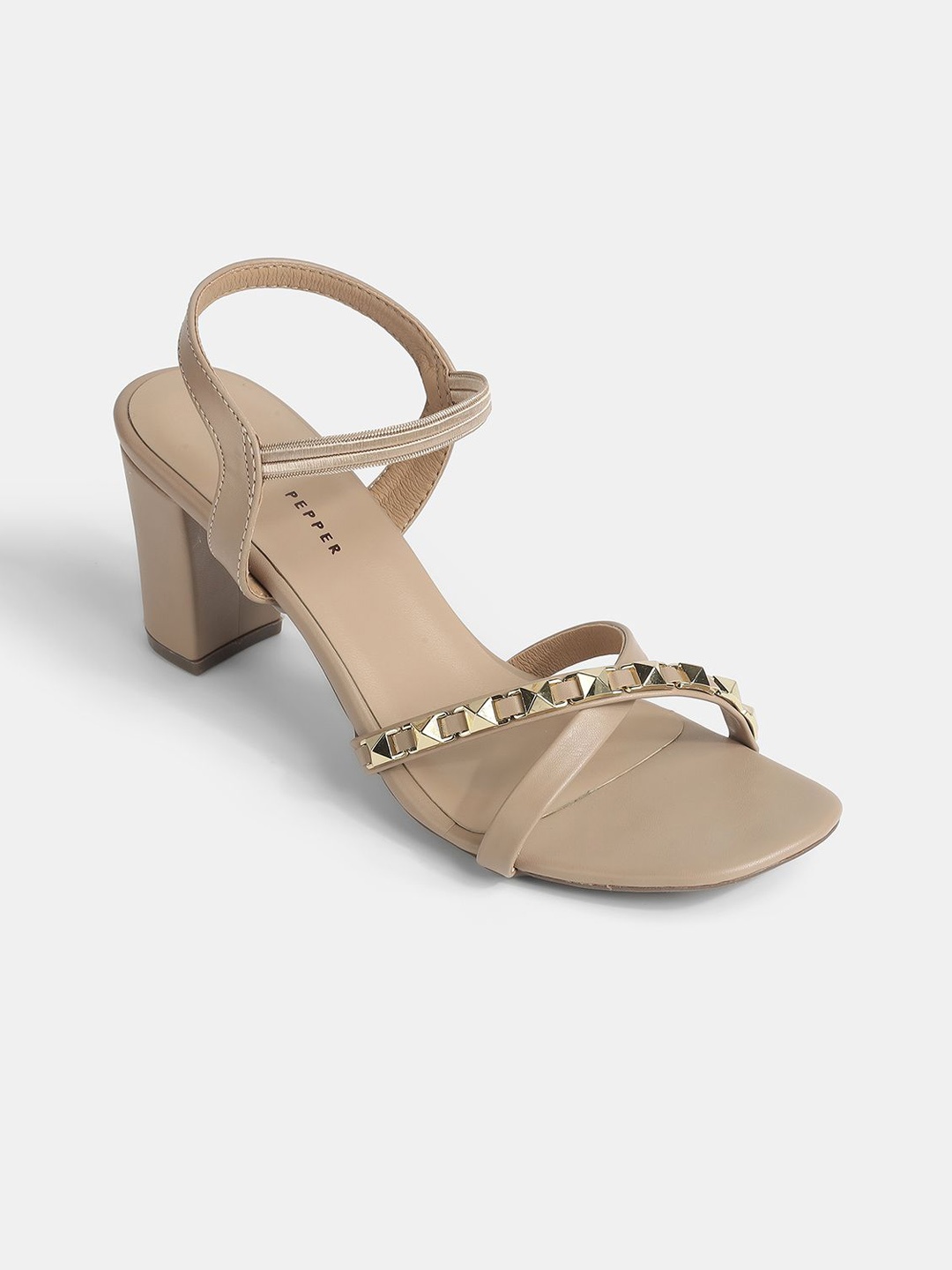 

LEMON & PEPPER Block Sandals, Tan