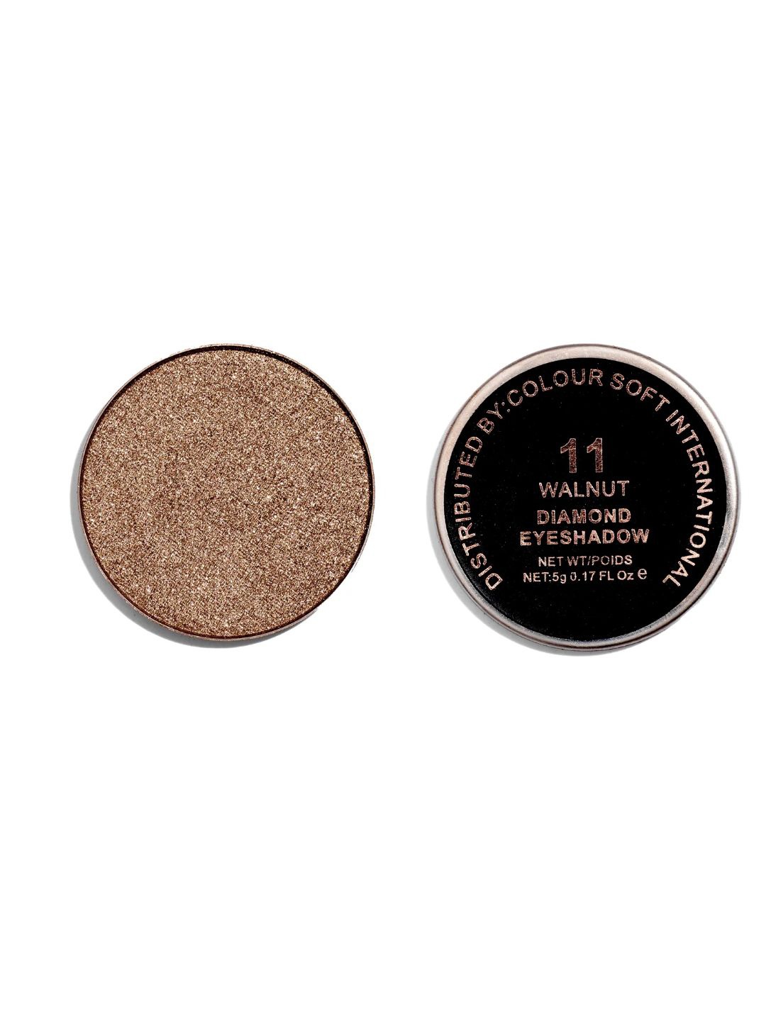 

EUROPE GIRL Diamond Long Lasting Shimmer Eyeshadow- 5 g - Walnut 11, Brown
