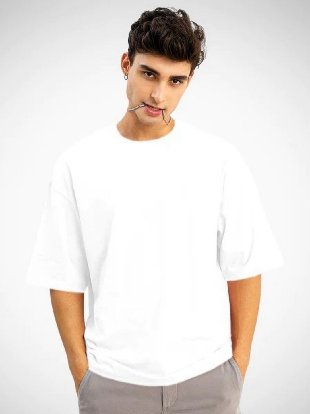 

DEEPMAYRA COLLECTION Men T-shirt, White