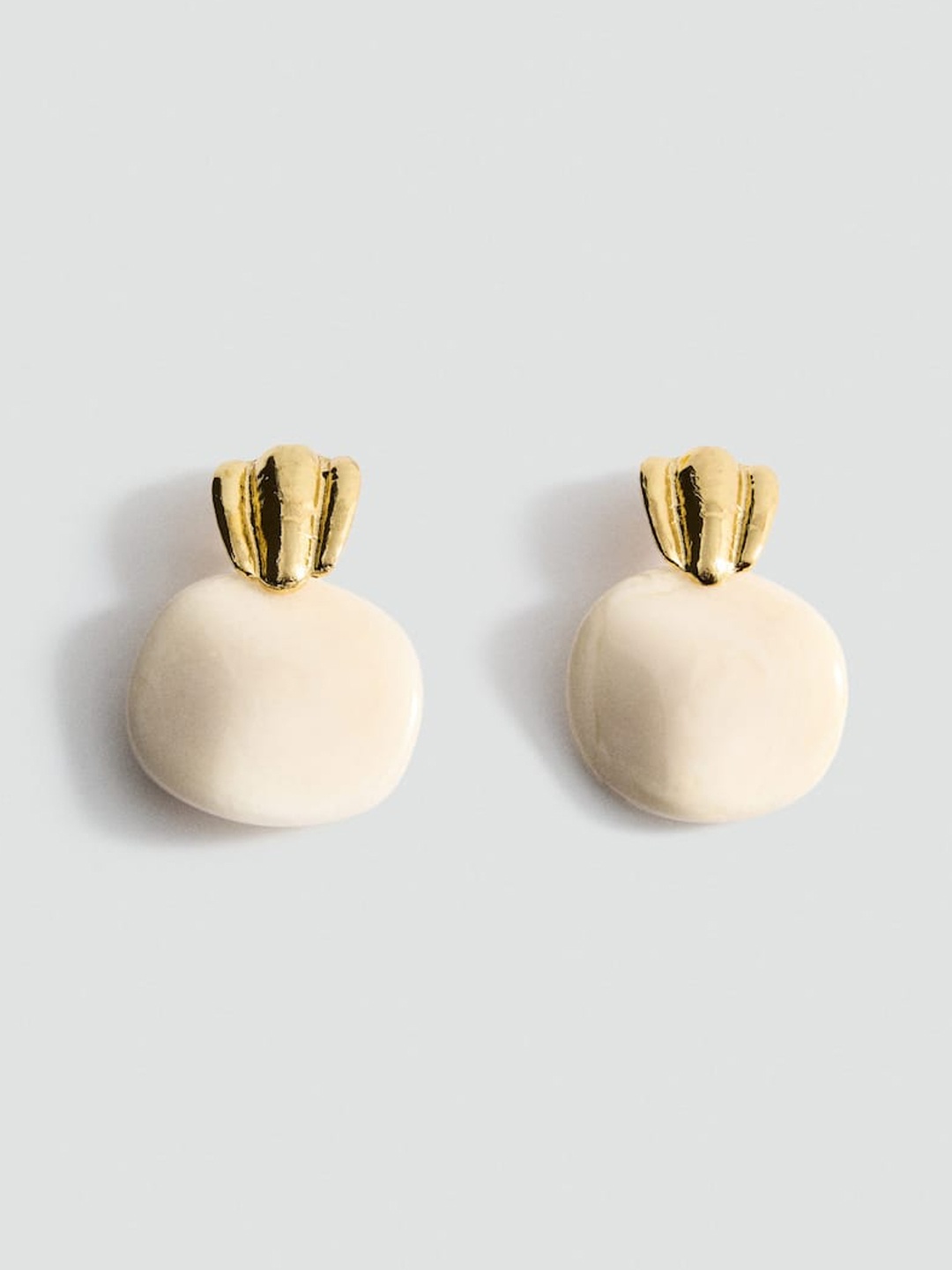 

MANGO Contemporary Drop Earrings, White