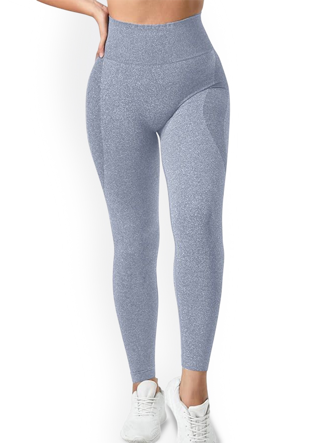 

Alexvyan Slim-Fit Breathable Anti-Skid Gym Wear Tights, Grey