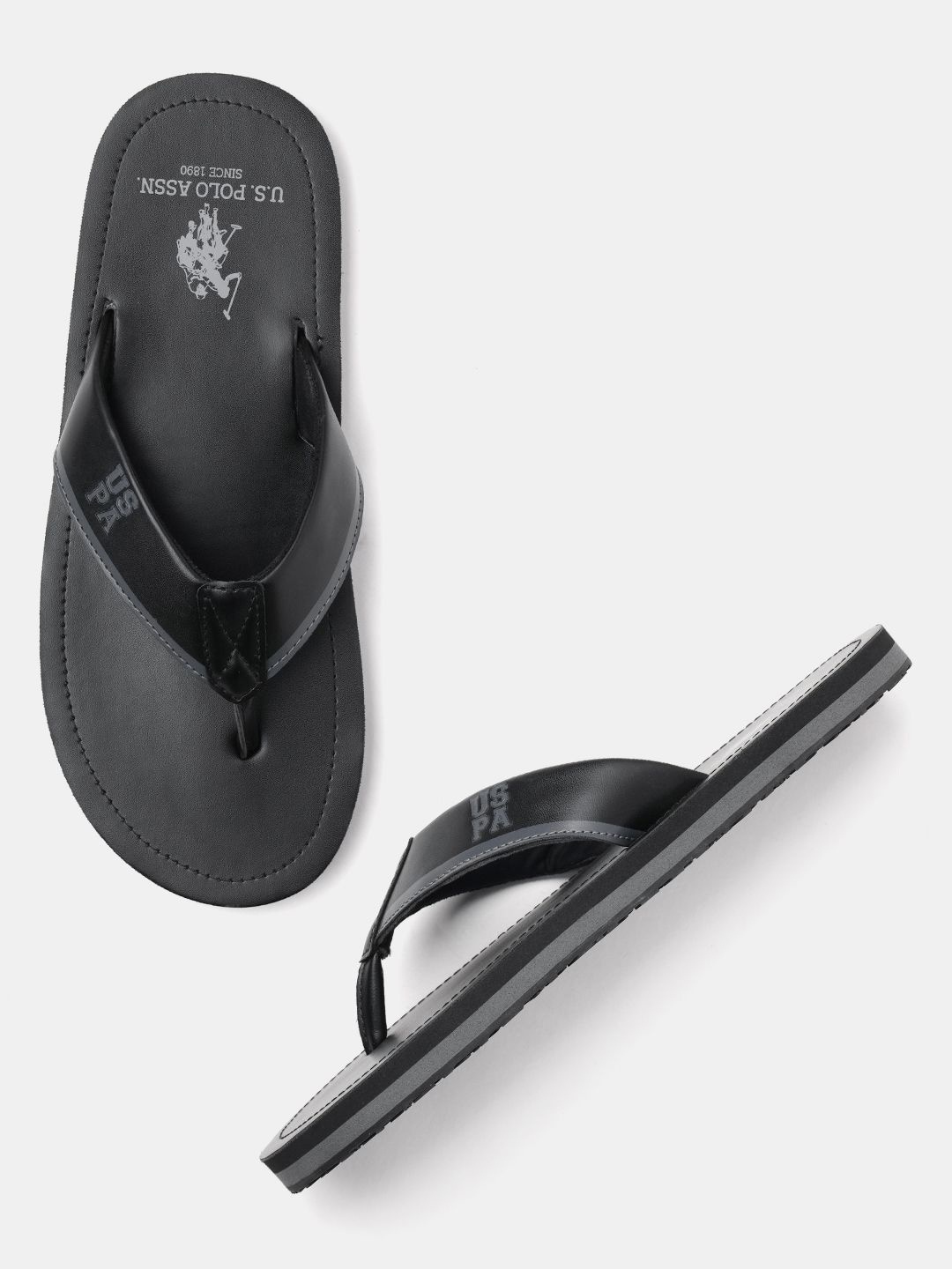 

U.S. Polo Assn. TERRY Men Slippers, Black