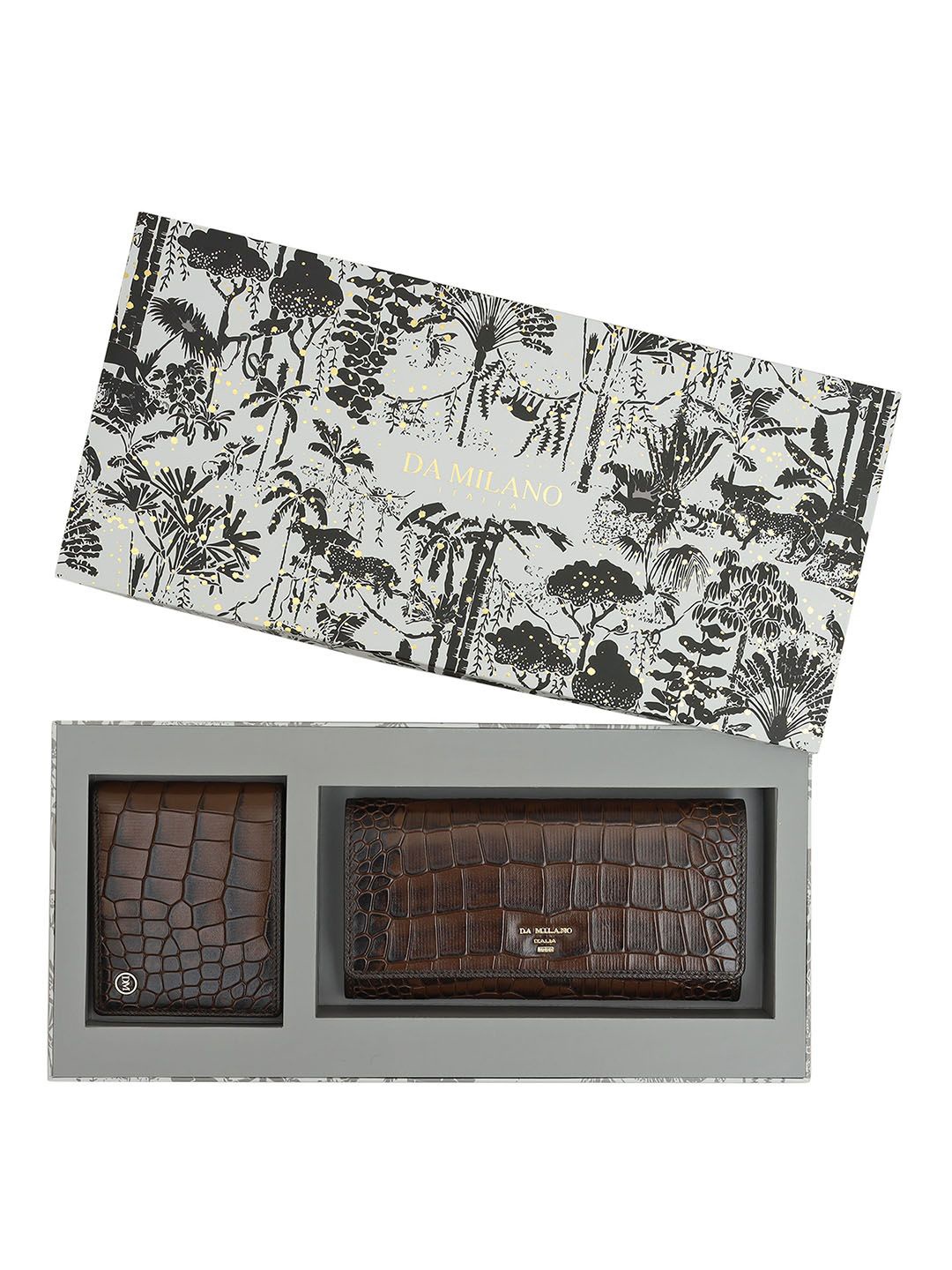 

Da Milano Women Accessory Gift Set Comes with a box, Brown