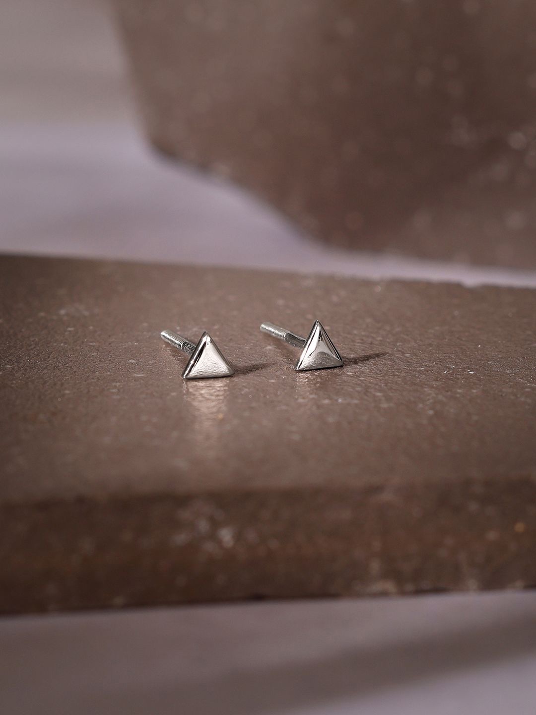 

GIVA Contemporary Studs Earrings, Silver