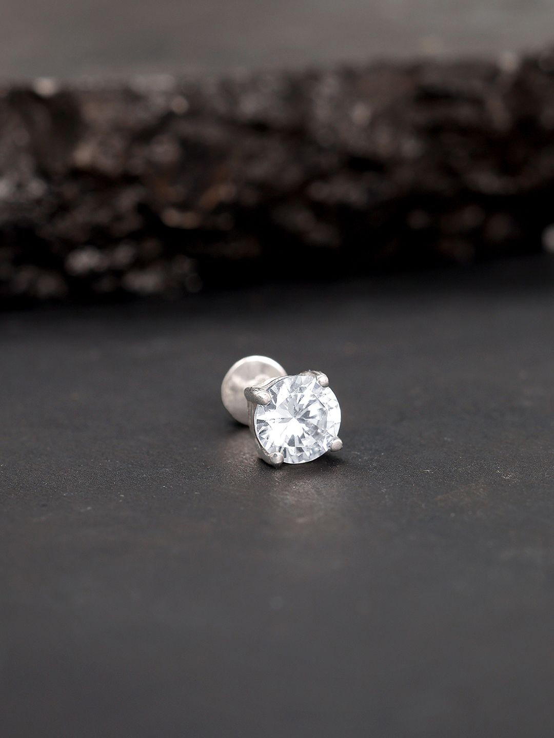 

GIVA Contemporary Studs Earrings, Silver