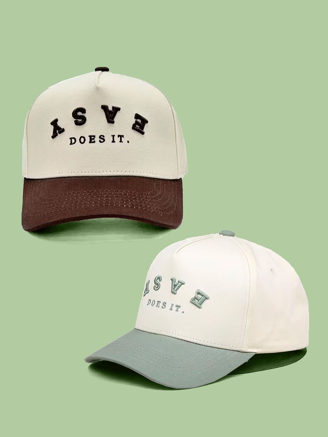 

ALAMOS Men Pack Of 2 Embroidered Baseball Cap, White